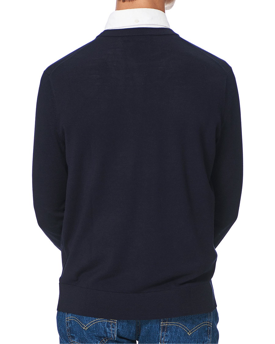 Heren | Truien | Brooks Brothers | Washable Merino Wool Crew Neck Navy