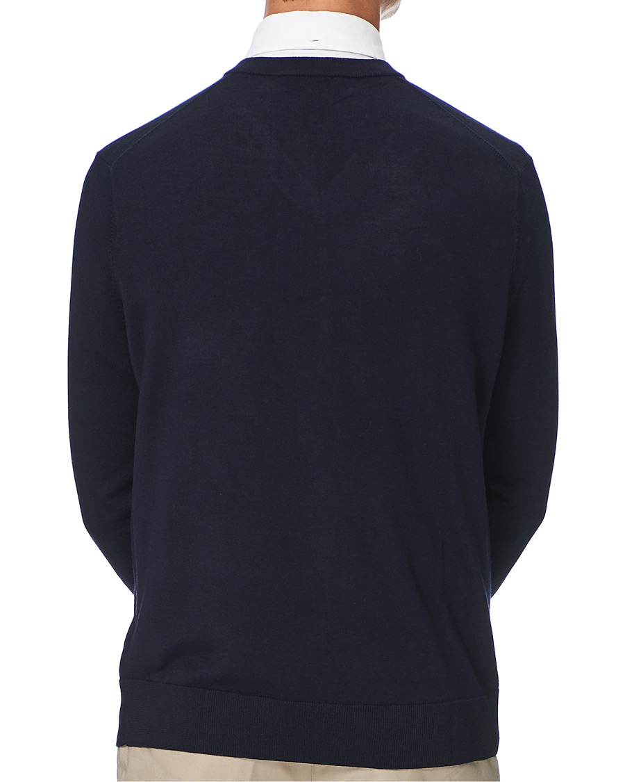 Heren | Truien | Brooks Brothers | Washable Merino Wool V-Neck Navy