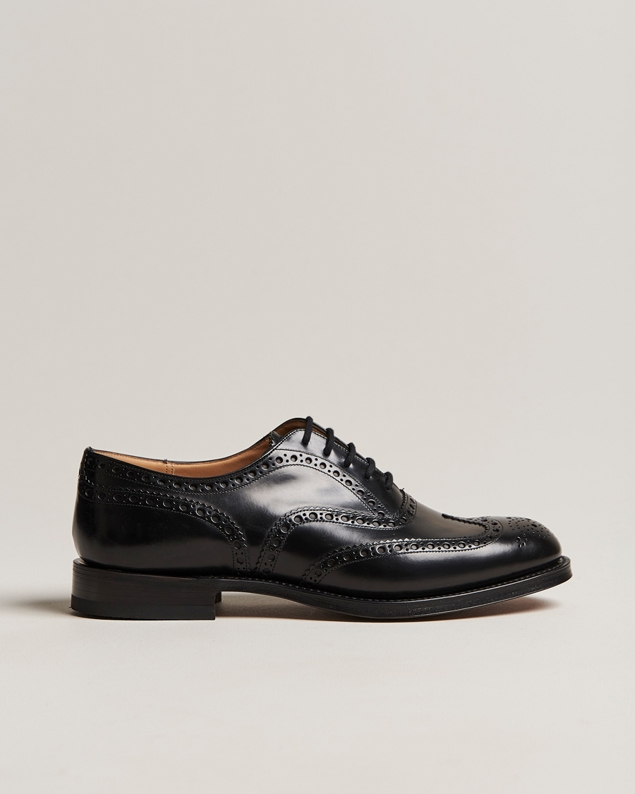 Heren | Church's Burwood Polished Binder Brogue Black | Church's | Burwood Polished Binder Brogue Black