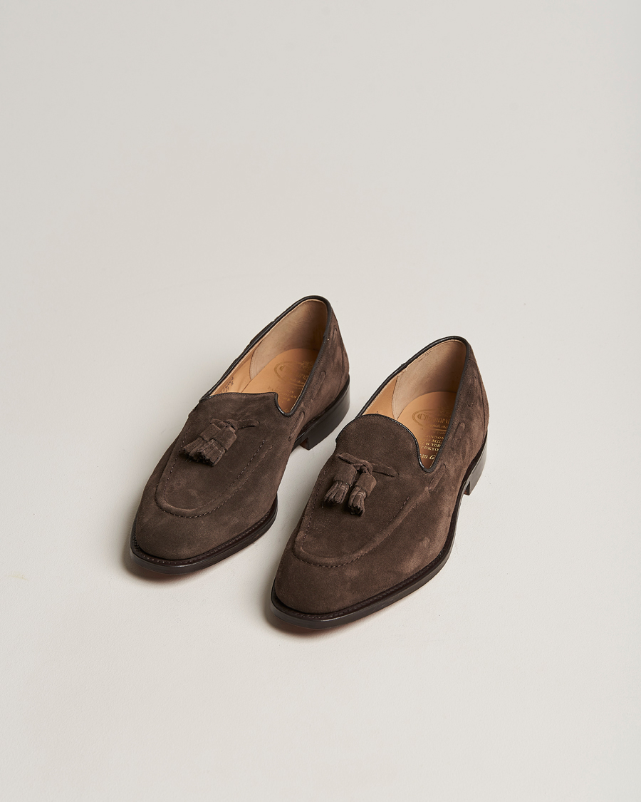 Heren |  | Church\'s | Kingsley Suede Tassel Loafer Brown