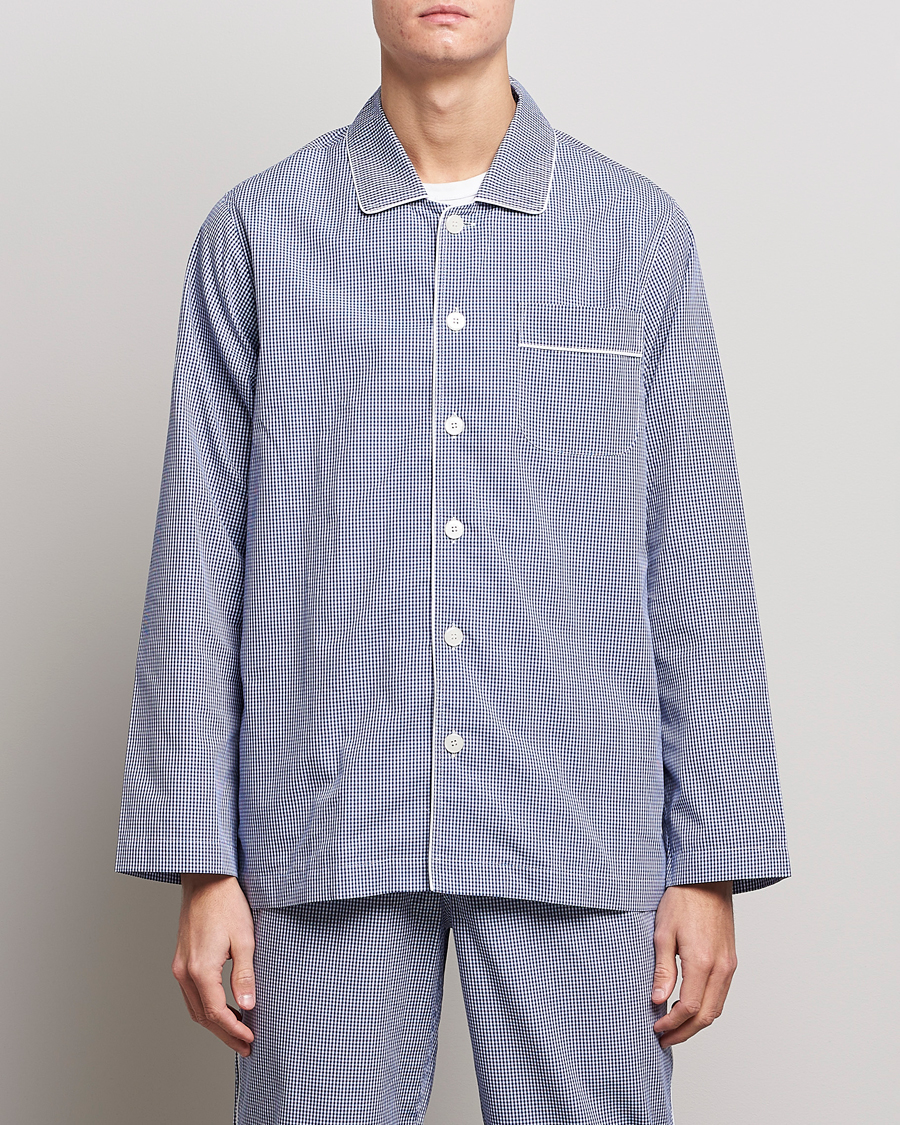 Heren |  | Nufferton | Alf Checked Pyjama Set Blue/White