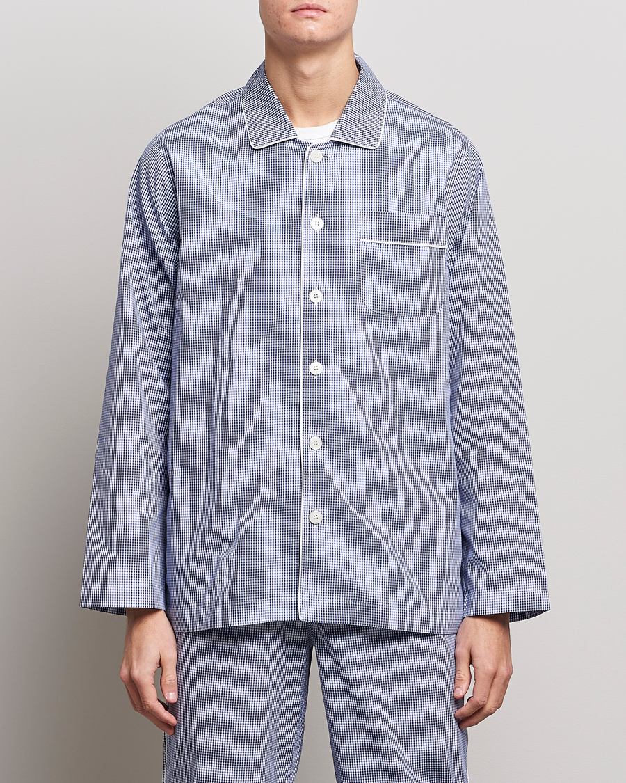 Heren | Pyjama's en gewaden | Nufferton | Alf Checked Pyjama Set Blue/White