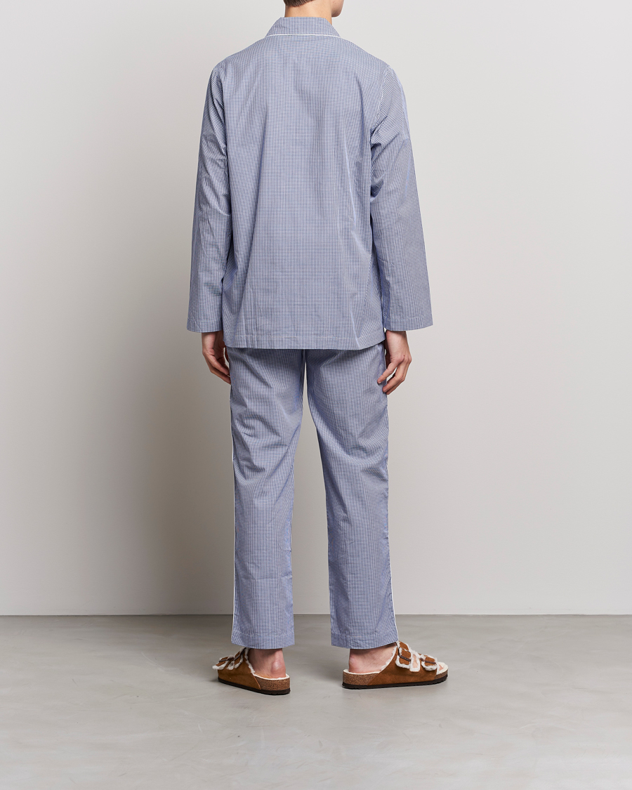 Heren | Pyjama's en gewaden | Nufferton | Alf Checked Pyjama Set Blue/White