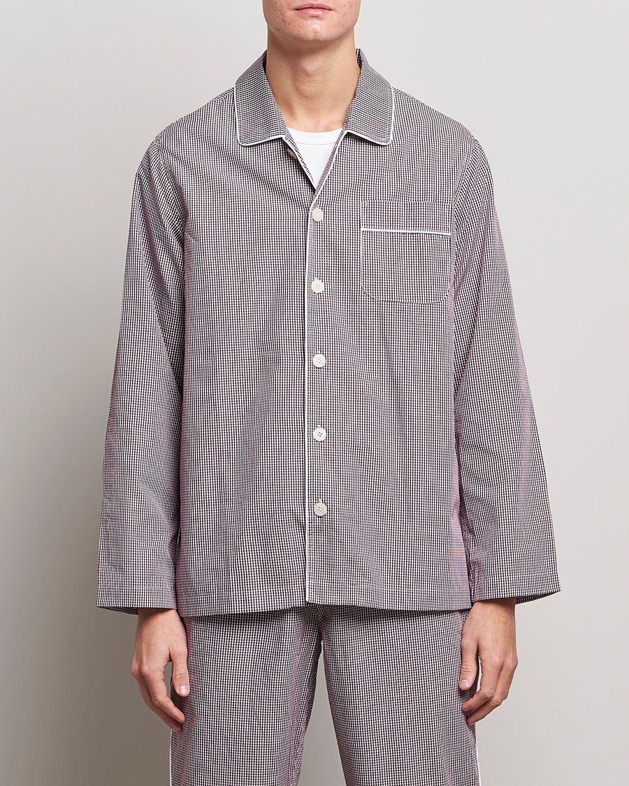 Heren | Pyjama's en gewaden | Nufferton | Alf Checked Pyjama Set Brown/White