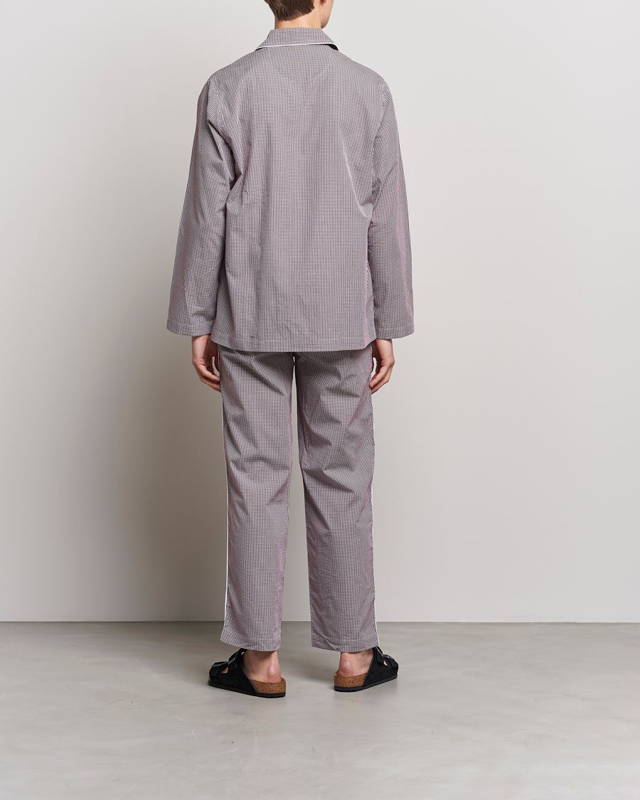 Heren | Pyjama's en gewaden | Nufferton | Alf Checked Pyjama Set Brown/White