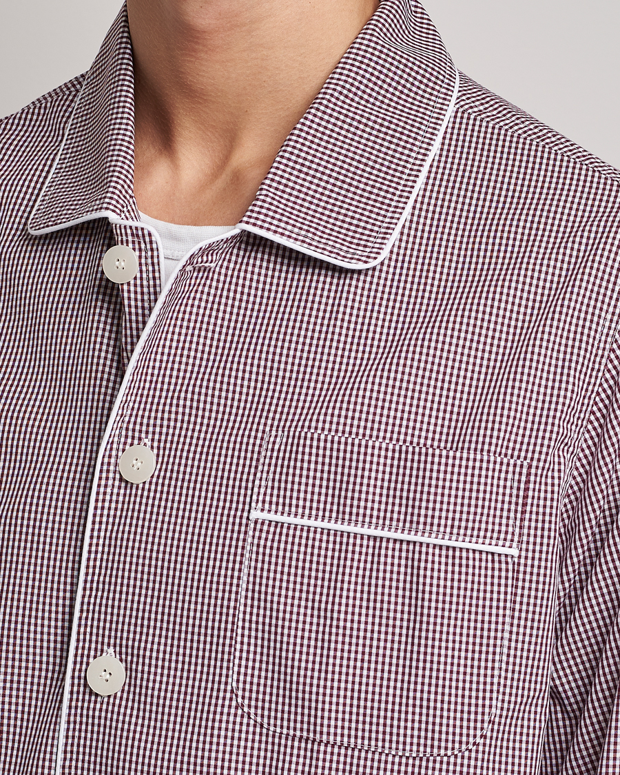 Heren | Pyjama's en gewaden | Nufferton | Alf Checked Pyjama Set Brown/White