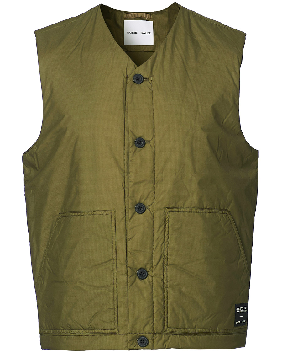 Heren | Jassen | Samsøe Samsøe | Samsøe & Samsøe Tom Gore-Tex Vest Ivy Green