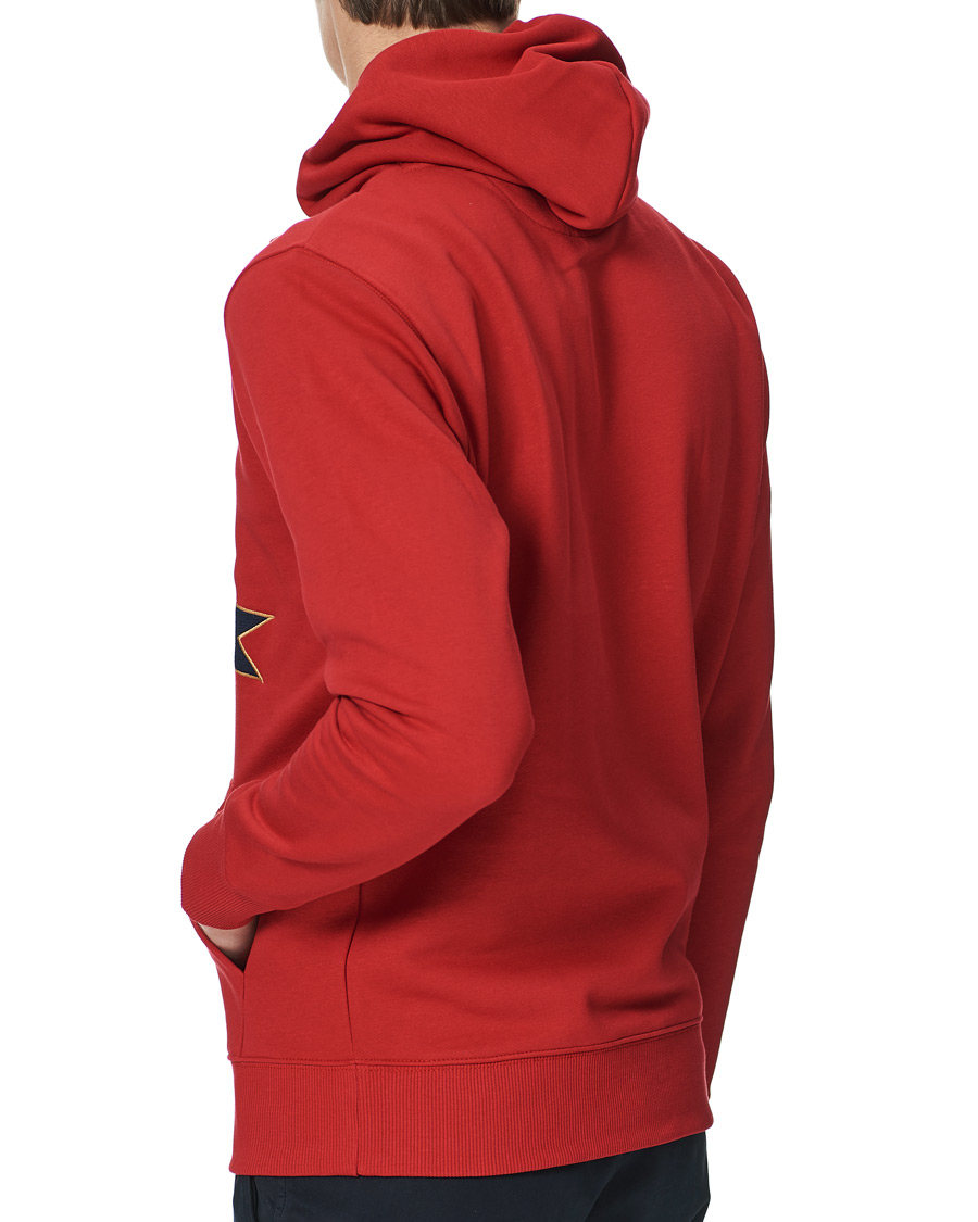 Heren | Truien | GANT | Banner Shield Hoodie Equestrian Red