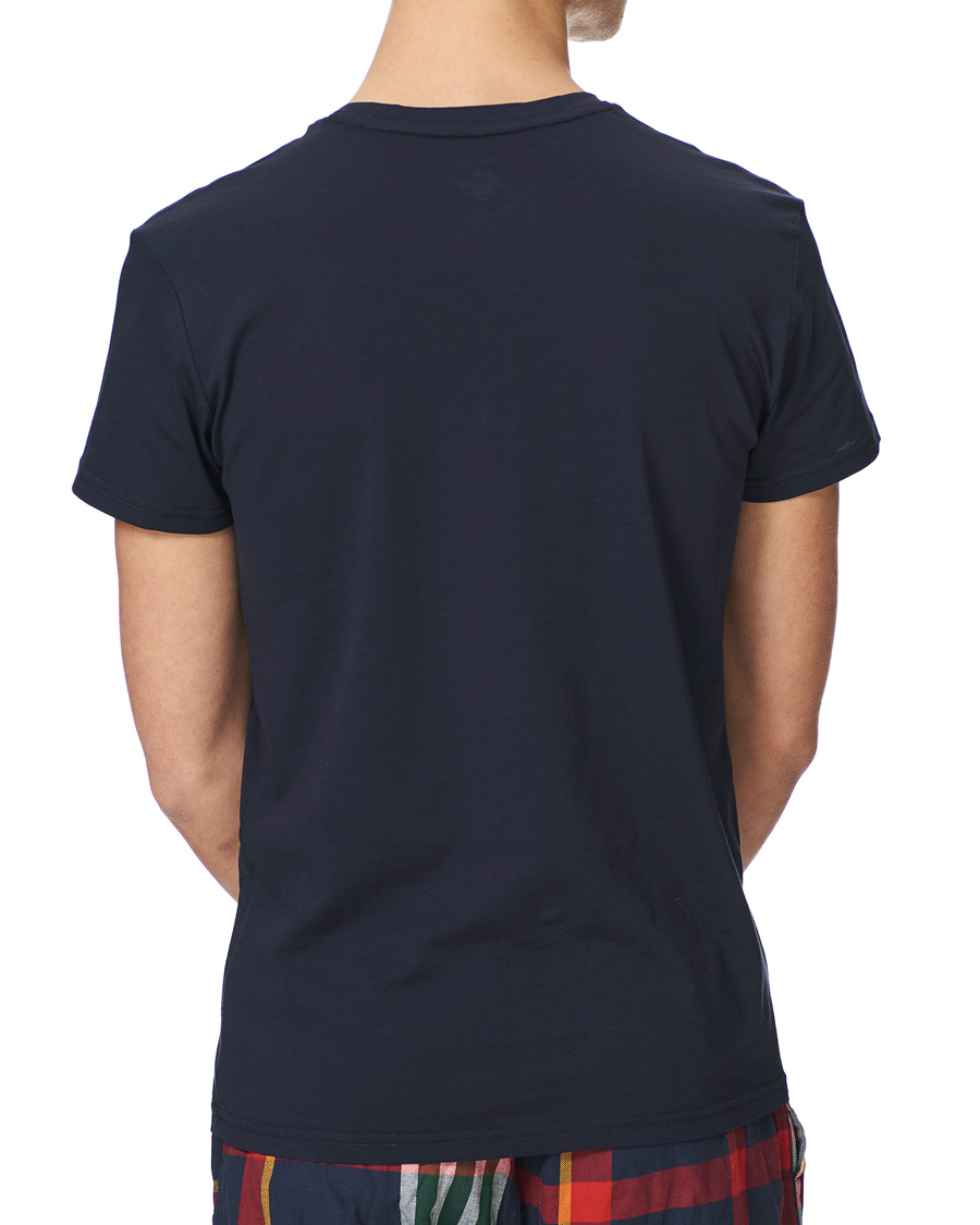 Heren | Pyjama's en gewaden | GANT | Tartan Flannel T-shirt Pyjama Set Evening Blue