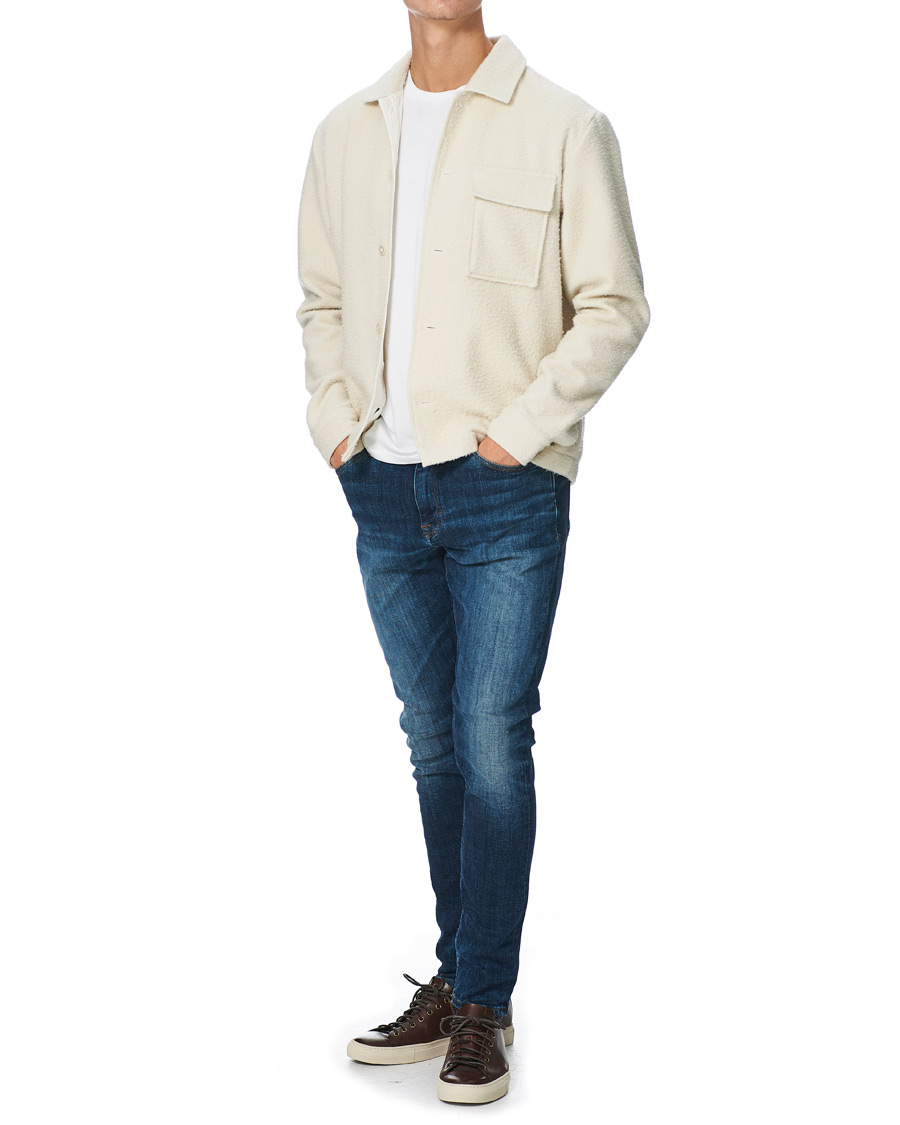 Heren | Truien | BOSS BLACK | BOSS Nolan Boiled Wool Full Zip Sweater Open White
