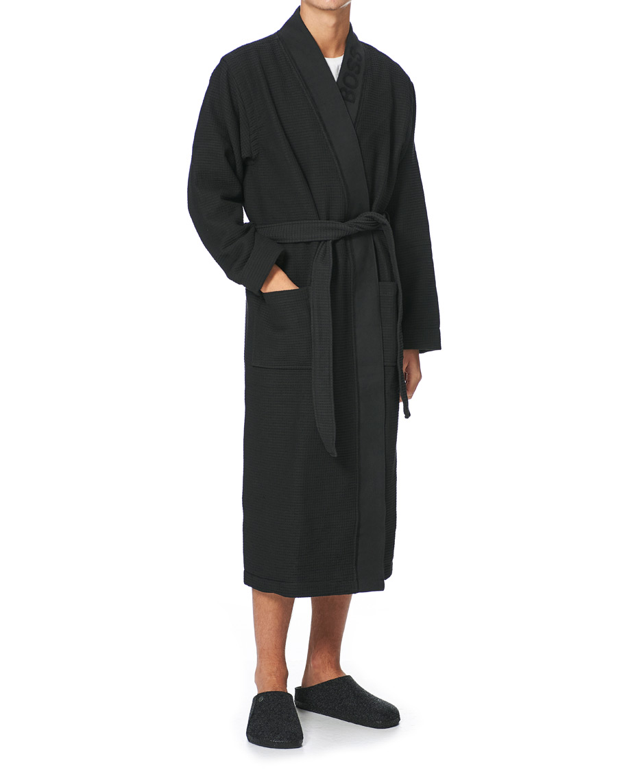 Heren | Pyjama's en gewaden | BOSS BLACK | BOSS Waffle Kimono Black