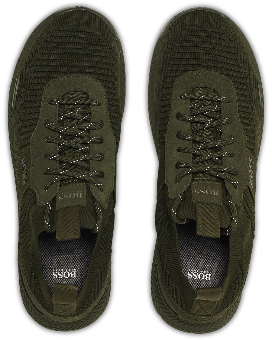 Heren | BOSS Titanium Running Sneaker Dark Green | BOSS BLACK | BOSS Titanium Running Sneaker Dark Green