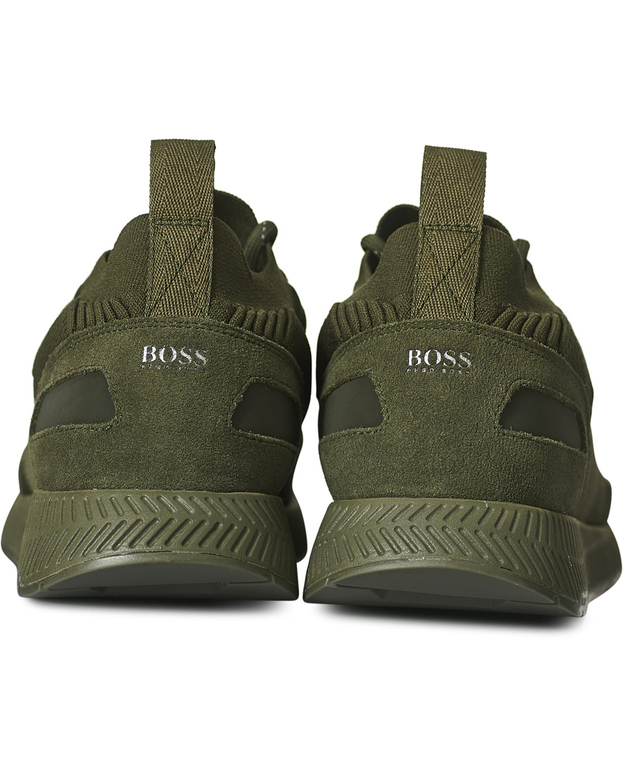 Heren | BOSS Titanium Running Sneaker Dark Green | BOSS BLACK | BOSS Titanium Running Sneaker Dark Green