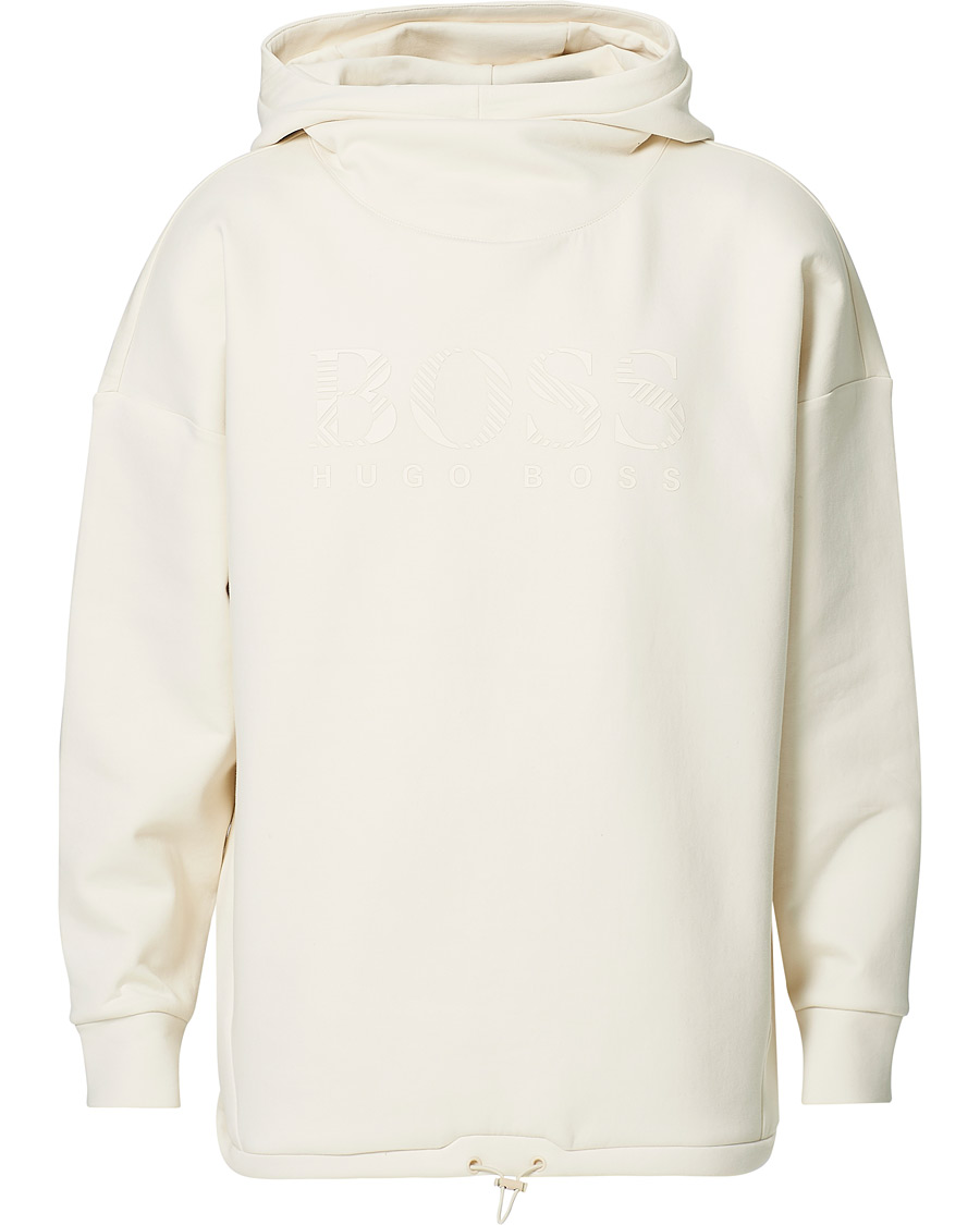 Heren | Truien | BOSS GREEN | BOSS Athleisure Soody Iconic Logo Hoodie Open White