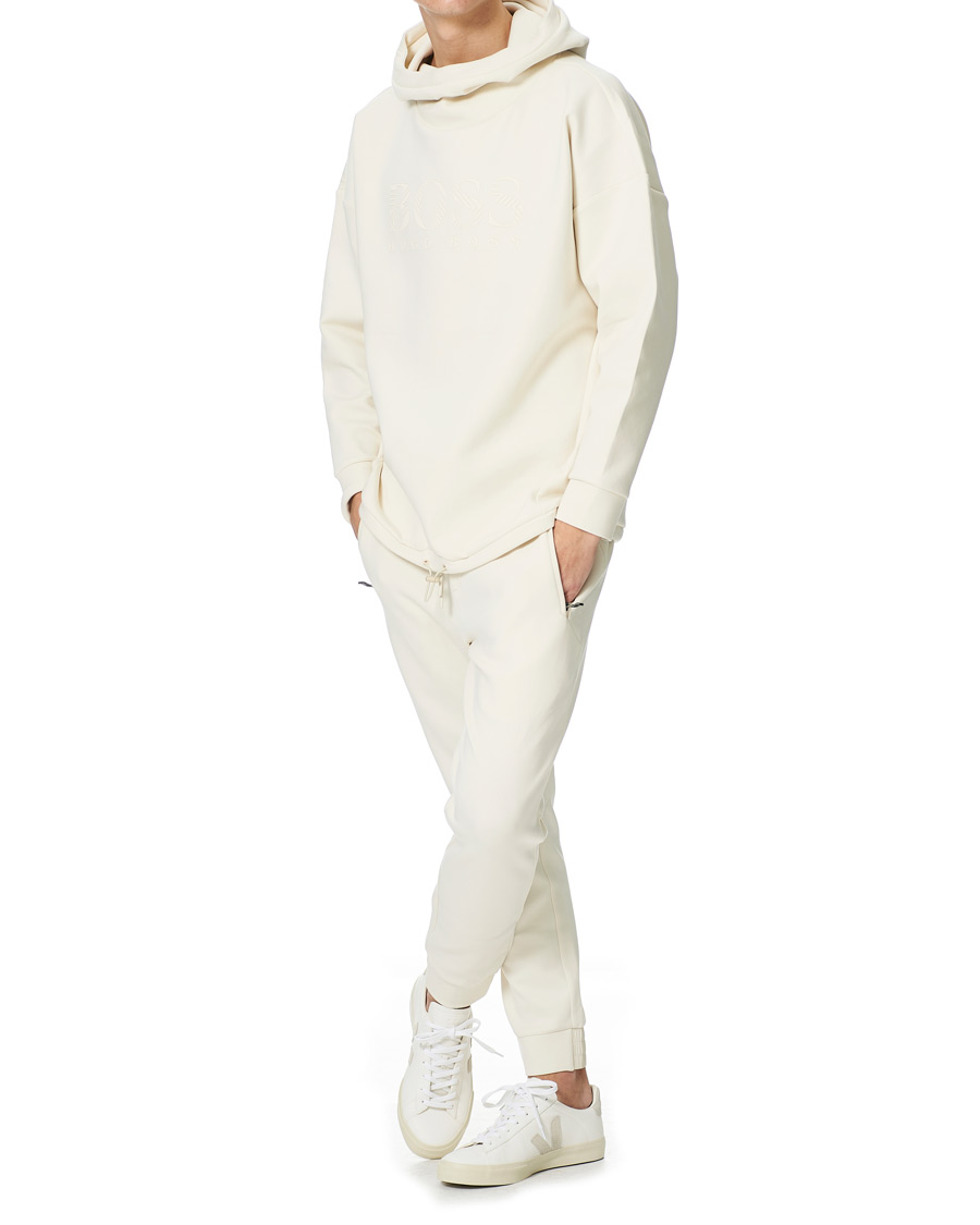 Heren | Truien | BOSS GREEN | BOSS Athleisure Soody Iconic Logo Hoodie Open White