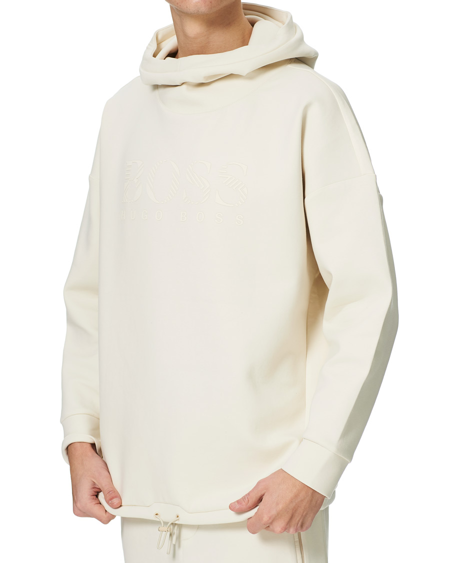 Heren | Truien | BOSS GREEN | BOSS Athleisure Soody Iconic Logo Hoodie Open White