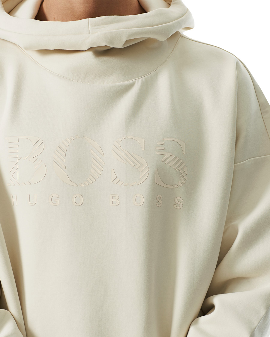 Heren | Truien | BOSS GREEN | BOSS Athleisure Soody Iconic Logo Hoodie Open White