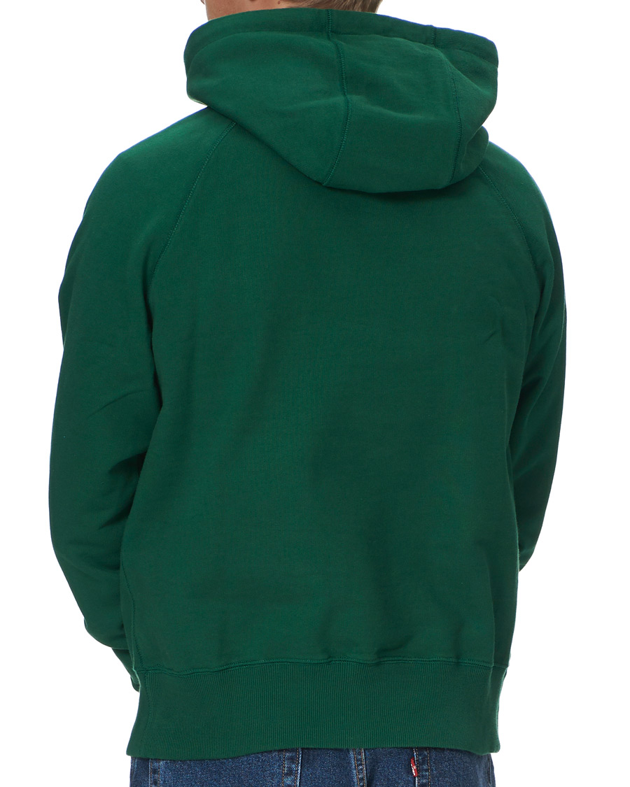 Heren | Truien | Drake's | Hooded Cotton Sweatshirt Green