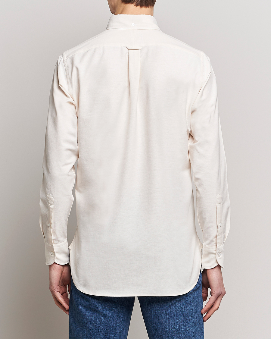 Heren | Overhemden | Drake's | Button Down Oxford Shirt Cream