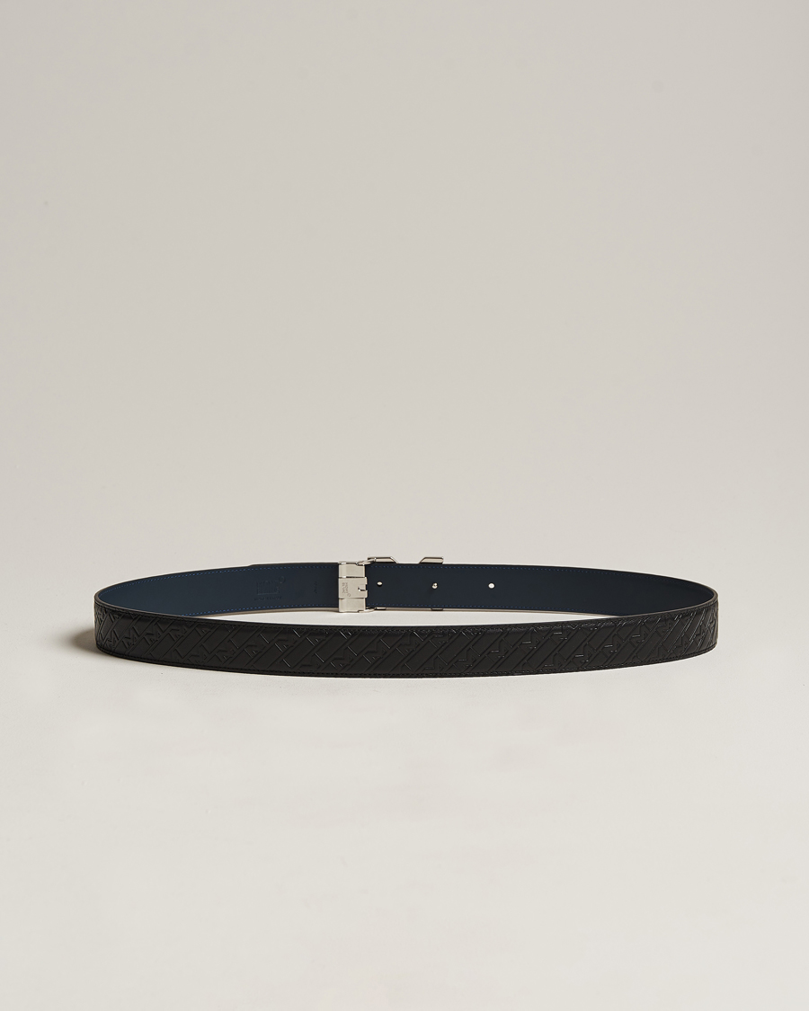 Heren | Leren riemen | Montblanc | Reversible Belt 35mm Ultra Black/Blue