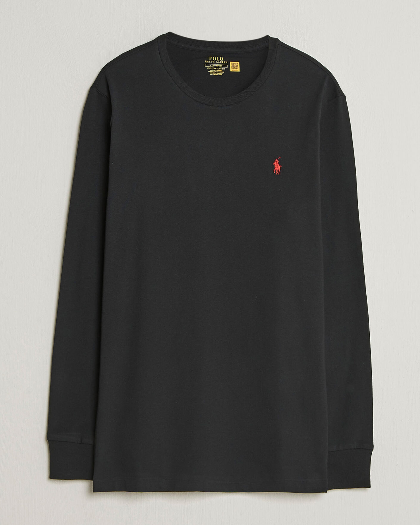 Heren | T-shirts | Polo Ralph Lauren | Long Sleeve Crew Neck Tee Polo Black