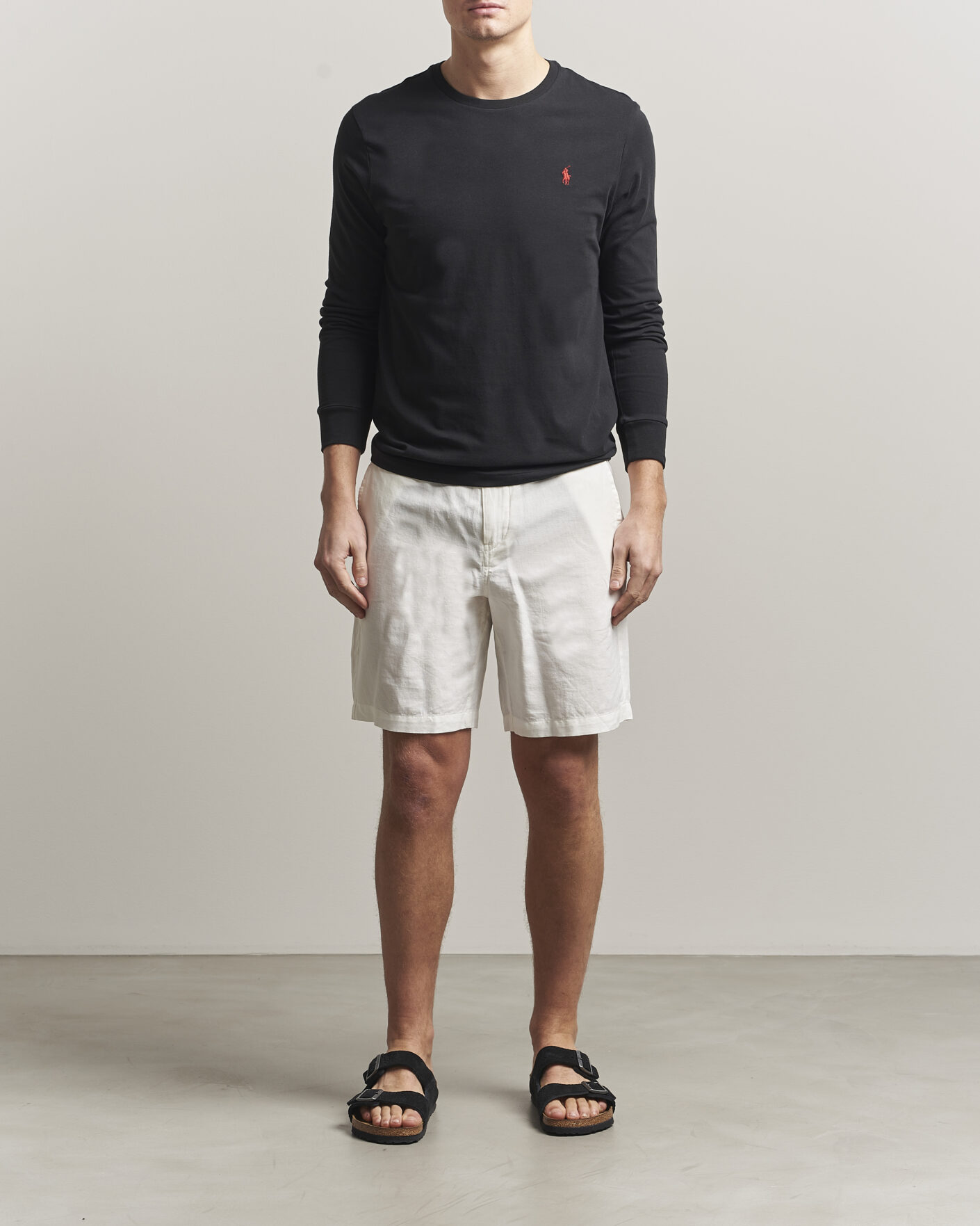 Heren | T-shirts | Polo Ralph Lauren | Long Sleeve Crew Neck Tee Polo Black