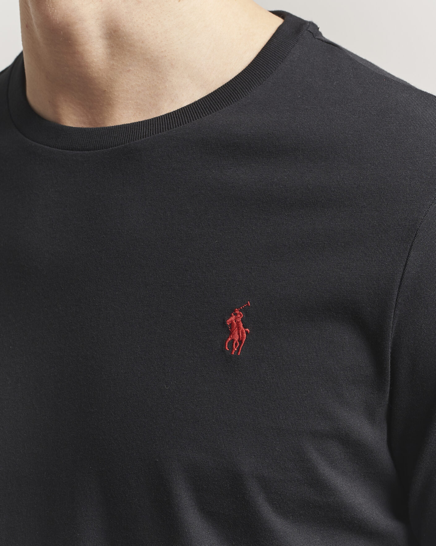 Heren | T-shirts | Polo Ralph Lauren | Long Sleeve Crew Neck Tee Polo Black