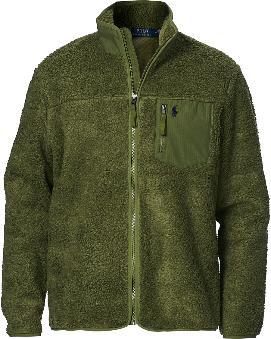 Heren | Truien | Polo Ralph Lauren | Bonded Sherpa Full-Zip Sweater Army Olive