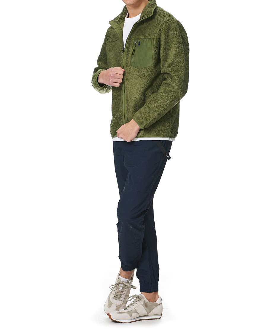 Heren | Truien | Polo Ralph Lauren | Bonded Sherpa Full-Zip Sweater Army Olive