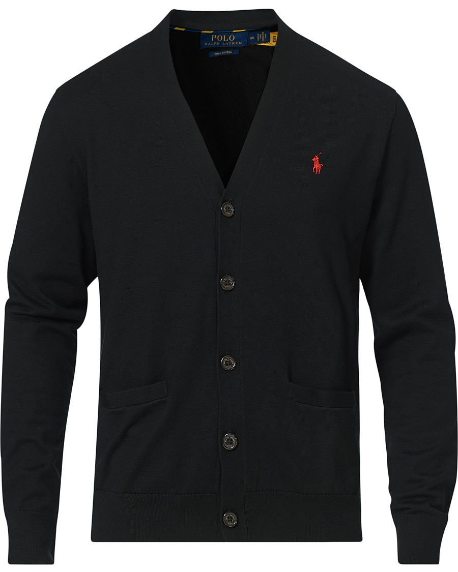 Heren | Truien | Polo Ralph Lauren | Pima Cotton Cardigan Polo Black