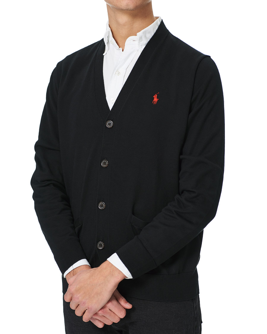 Heren | Truien | Polo Ralph Lauren | Pima Cotton Cardigan Polo Black