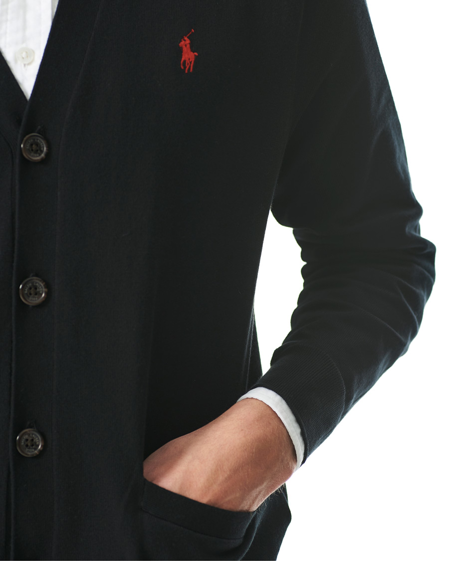Heren | Truien | Polo Ralph Lauren | Pima Cotton Cardigan Polo Black