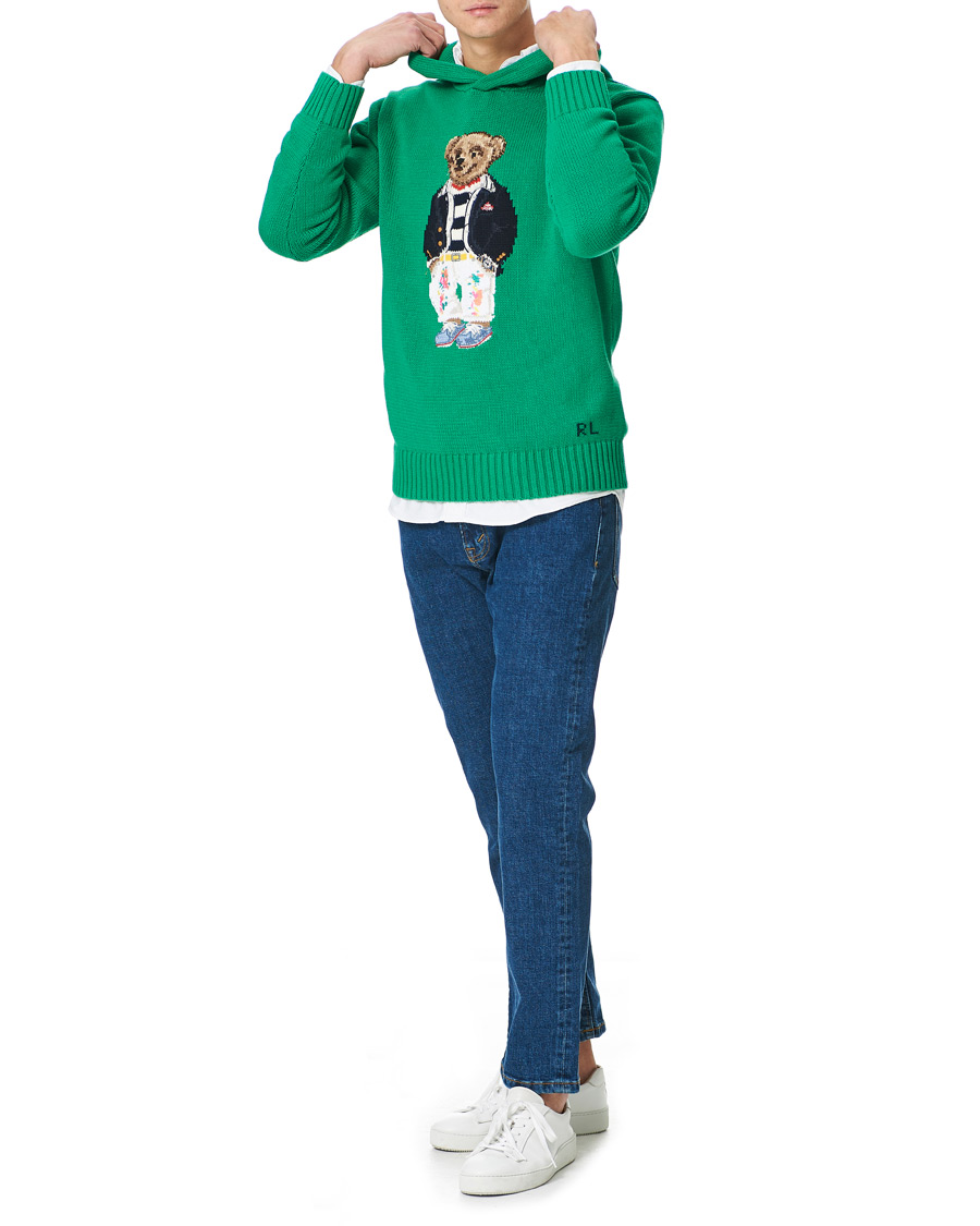 Heren | Truien | Polo Ralph Lauren | Knitted Ivy Bear Hoodie Cruise Green