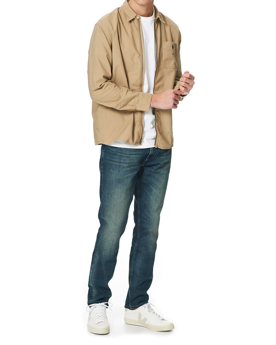 Heren | Overhemden | Polo Ralph Lauren | Garment Dyed Oxford Full-Zip Overshirt Surrey Tan