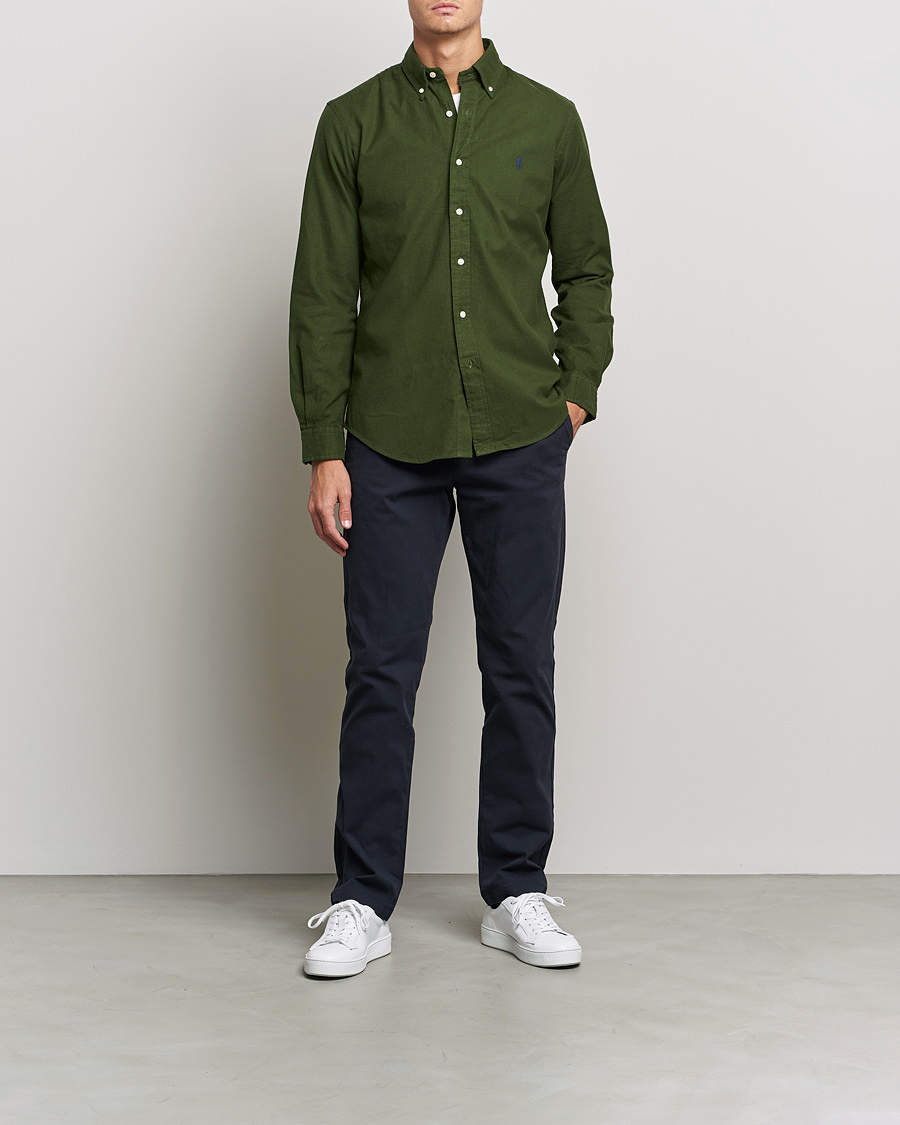Heren | Overhemden | Polo Ralph Lauren | Brushed Flannel Shirt Classic Drab