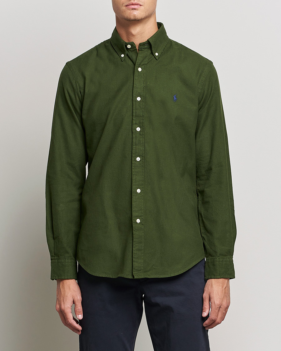 Heren | Overhemden | Polo Ralph Lauren | Brushed Flannel Shirt Classic Drab