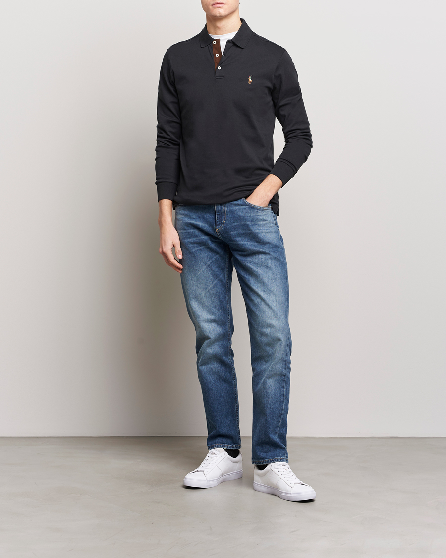 Heren | Truien | Polo Ralph Lauren | Luxury Pima Cotton Long Sleeve Polo Black