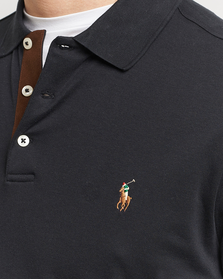 Heren | Truien | Polo Ralph Lauren | Luxury Pima Cotton Long Sleeve Polo Black