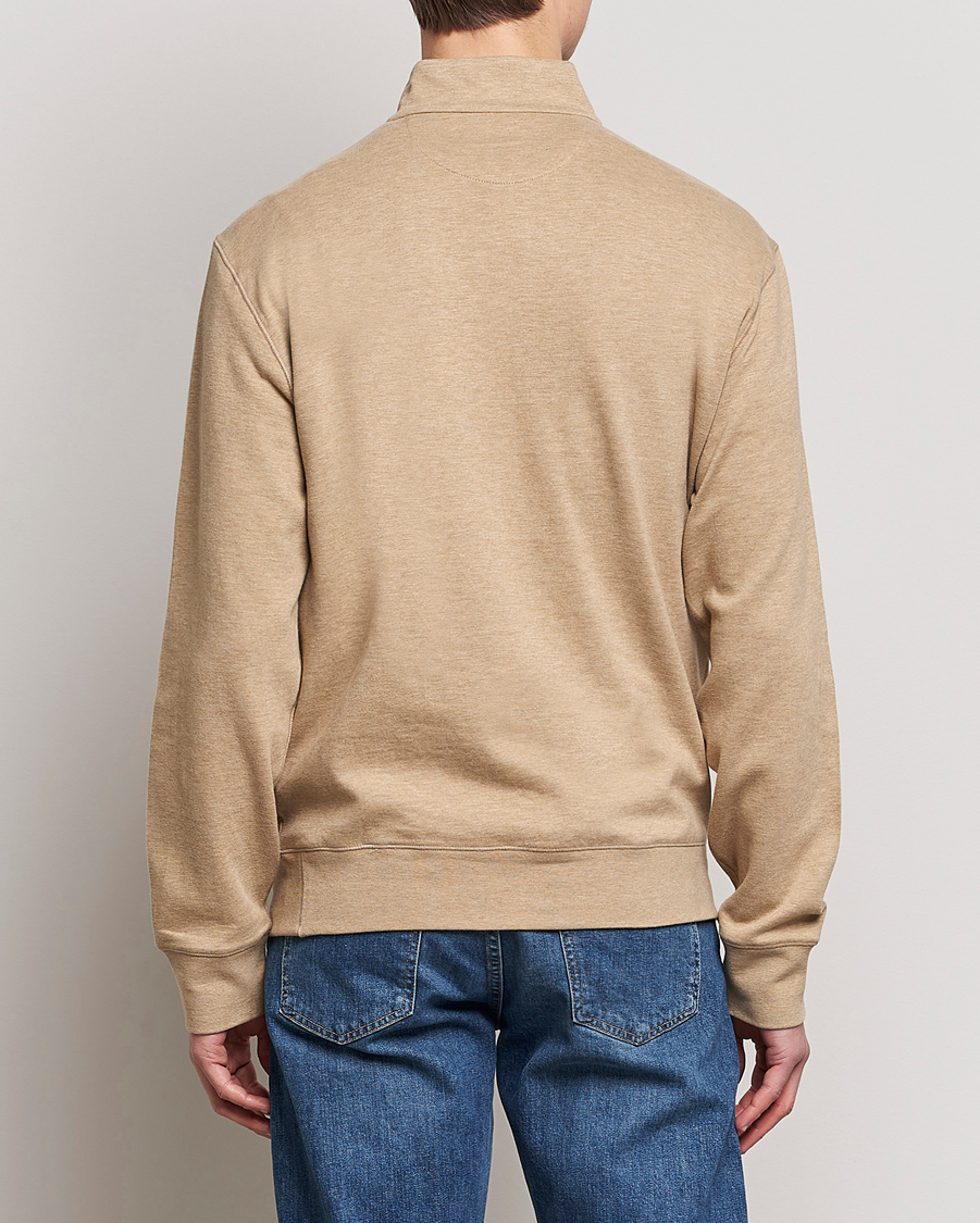 Heren | Truien | Polo Ralph Lauren | Double Knit Half-Zip Sweater Café Tan Heather