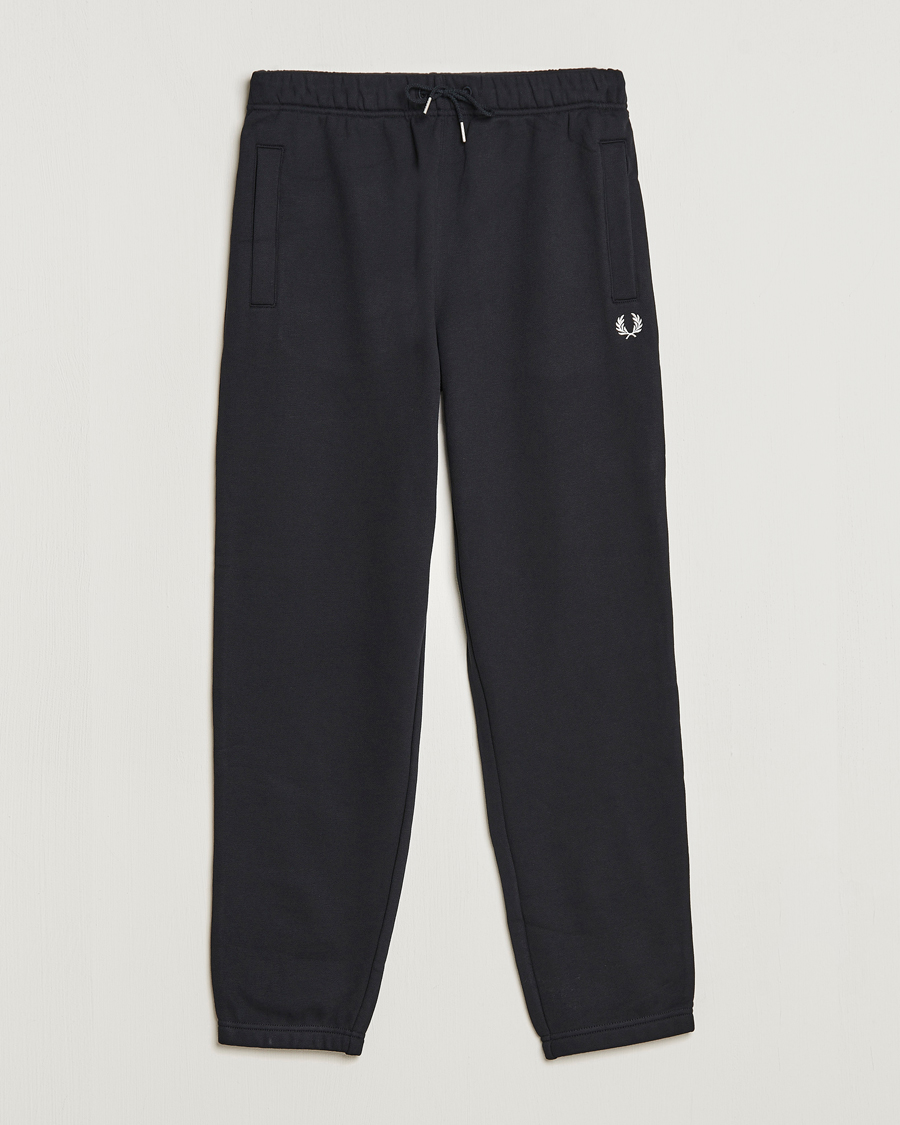 Heren | Broeken | Fred Perry | Loopback Sweatpants Black