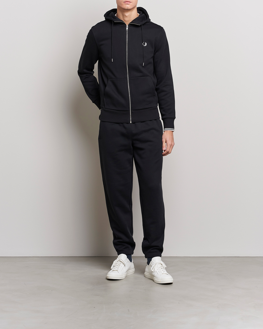 Heren | Broeken | Fred Perry | Loopback Sweatpants Black