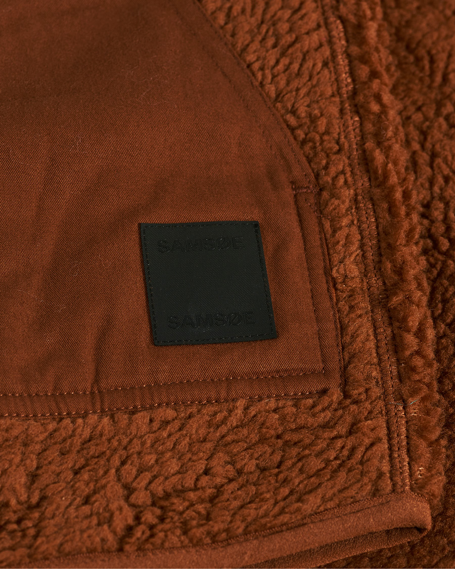Heren | Truien | Samsøe Samsøe | Samsøe & Samsøe Frederik Recycled Fleece Vest Caramel Cafe