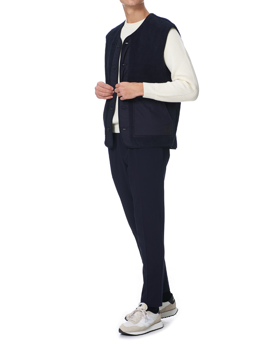 Heren | Truien | Samsøe Samsøe | Samsøe & Samsøe Frederik Recycled Fleece Vest Sky Captain
