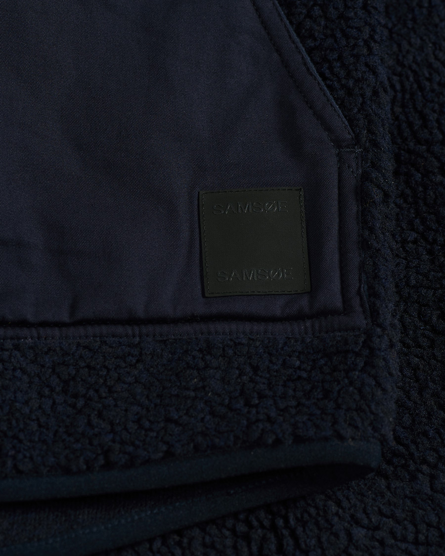 Heren | Truien | Samsøe Samsøe | Samsøe & Samsøe Frederik Recycled Fleece Vest Sky Captain
