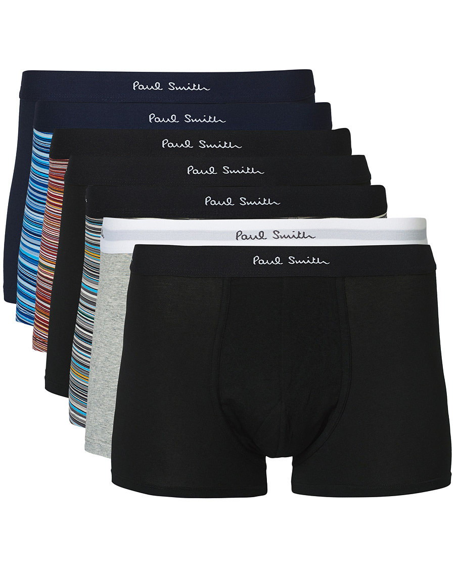 Heren | Ondergoed | Paul Smith | 7-Pack Trunk Stripe/Black