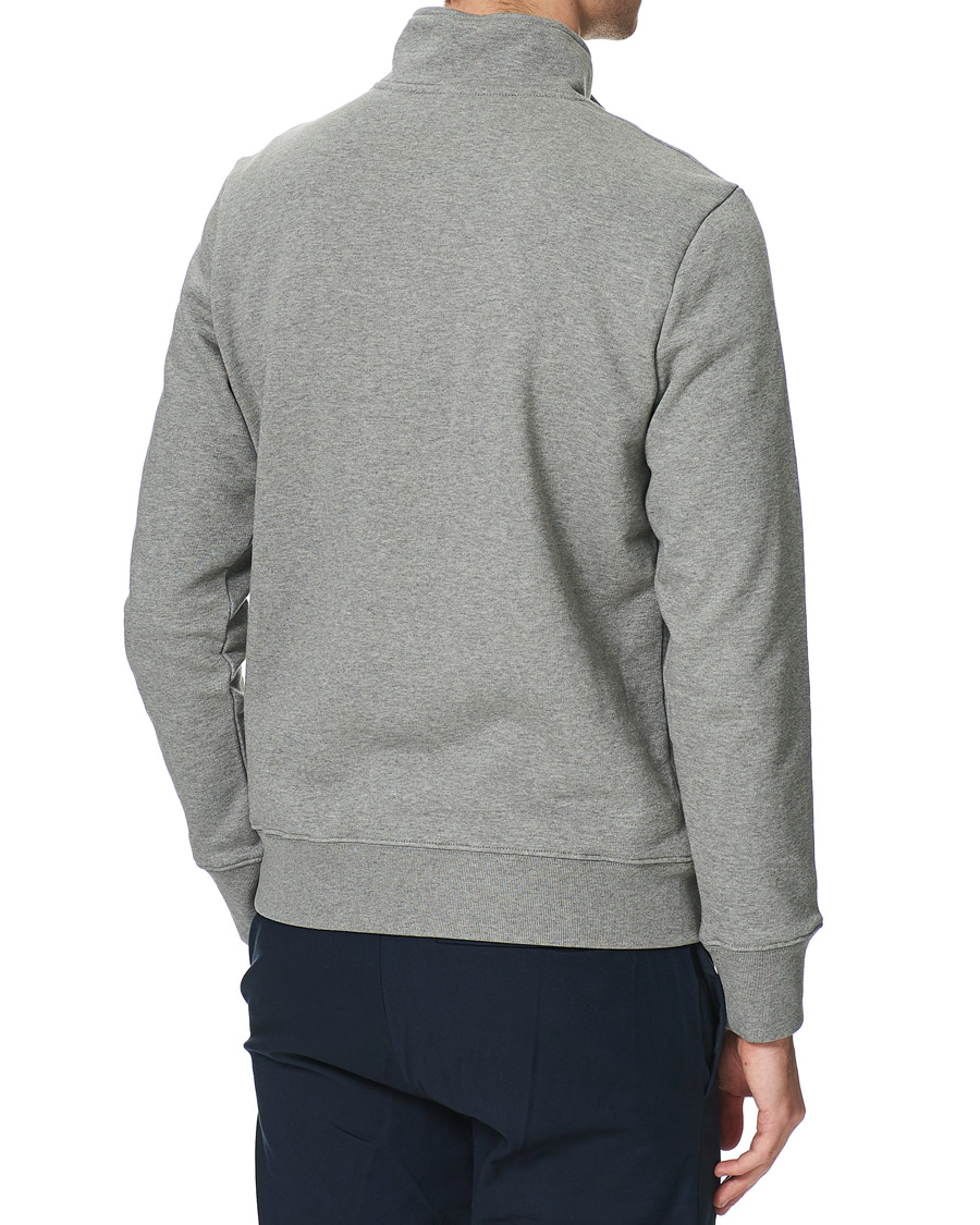 Heren | Truien | PS Paul Smith | Regular Fit Zebra Half Zip Sweatshirt Grey Melange