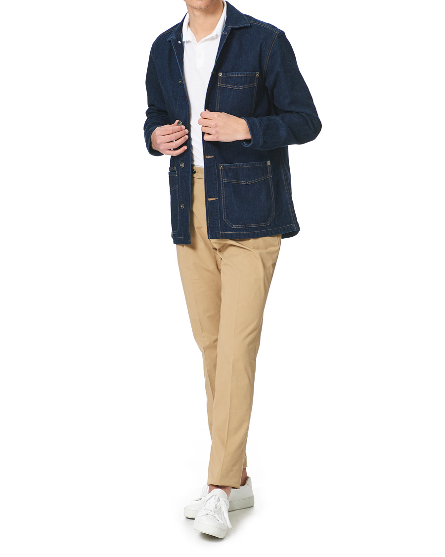 Heren | Overhemden | Eton | Washed Denim Overshirt Denim