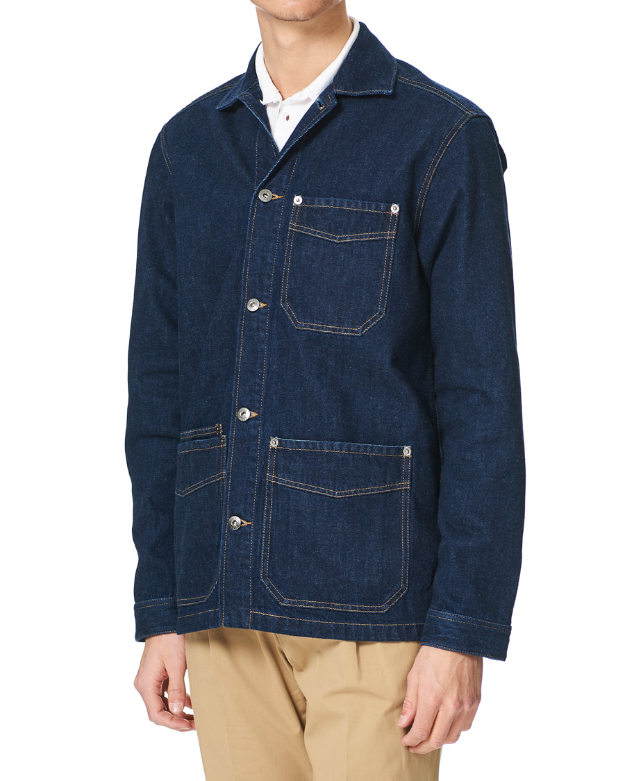 Heren | Overhemden | Eton | Washed Denim Overshirt Denim