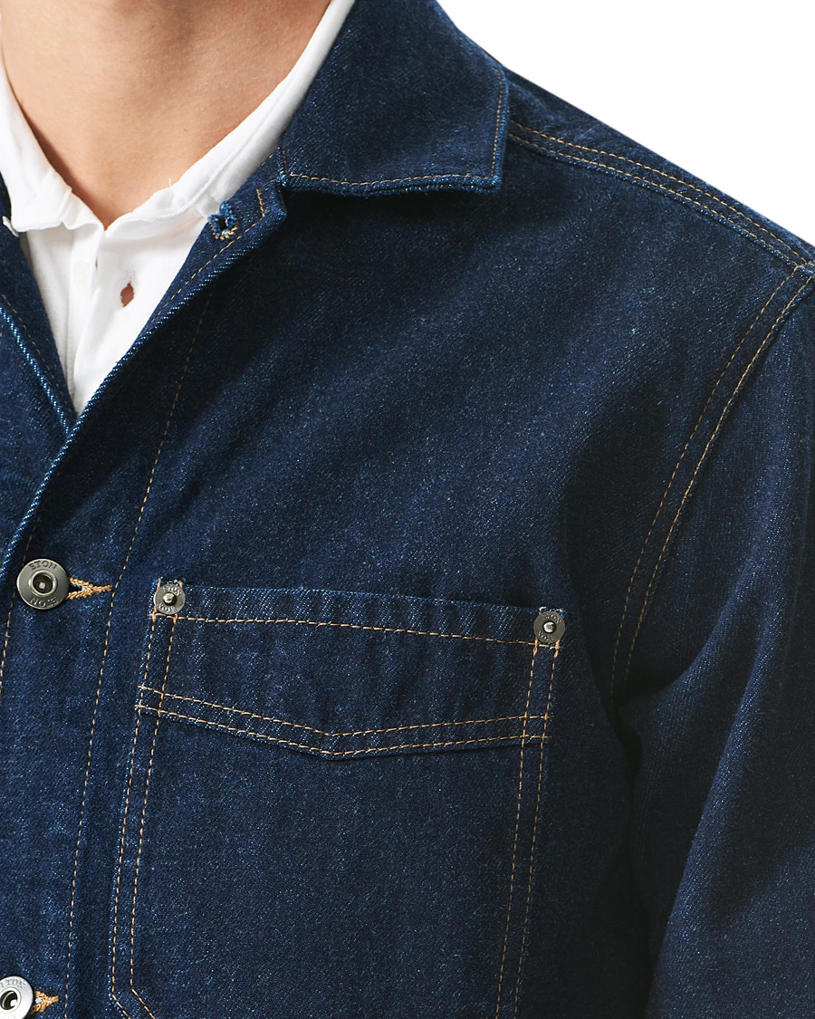 Heren | Overhemden | Eton | Washed Denim Overshirt Denim