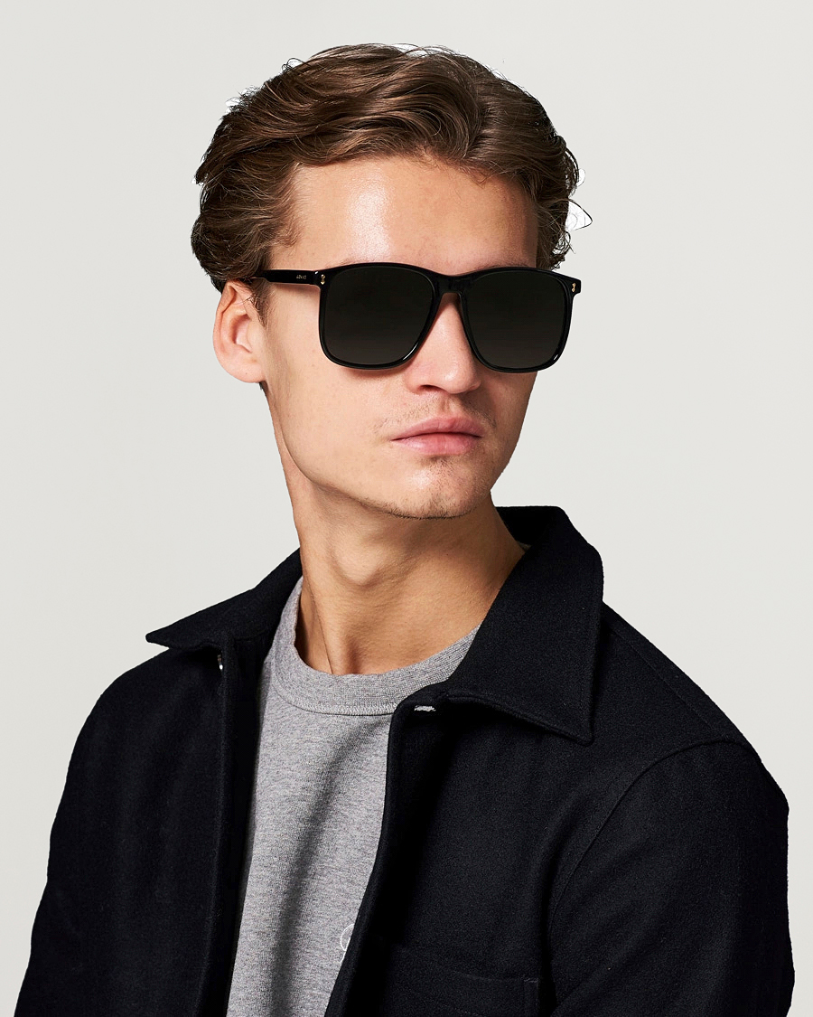 Heren | D-frame zonnebrillen | Gucci | GG1041S Sunglasses Black Grey